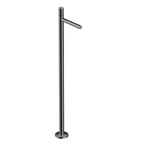 Bodenstehender Waschtischmischer mit einem Hebel und einer schlanken Form. Ausführung in Polished Black Chrome von AXOR.